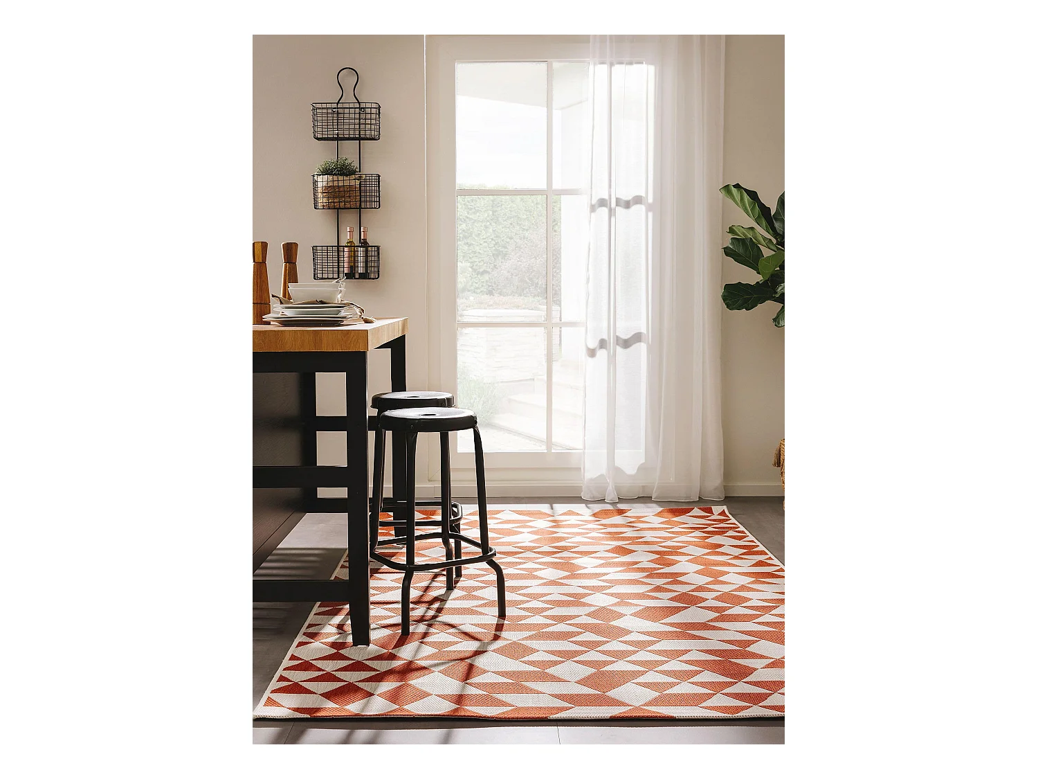 Tapis d'extérieur & intérieur Cleo Orange 240x340 cm