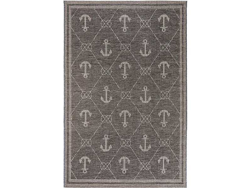 Tapis d'extérieur & intérieur River Bleu 133x190 cm