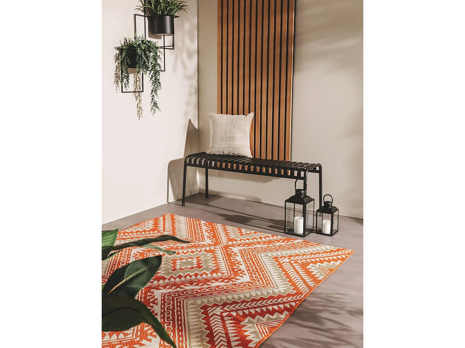 Tapis d'extérieur & intérieur Cleo Orange 120x170 cm