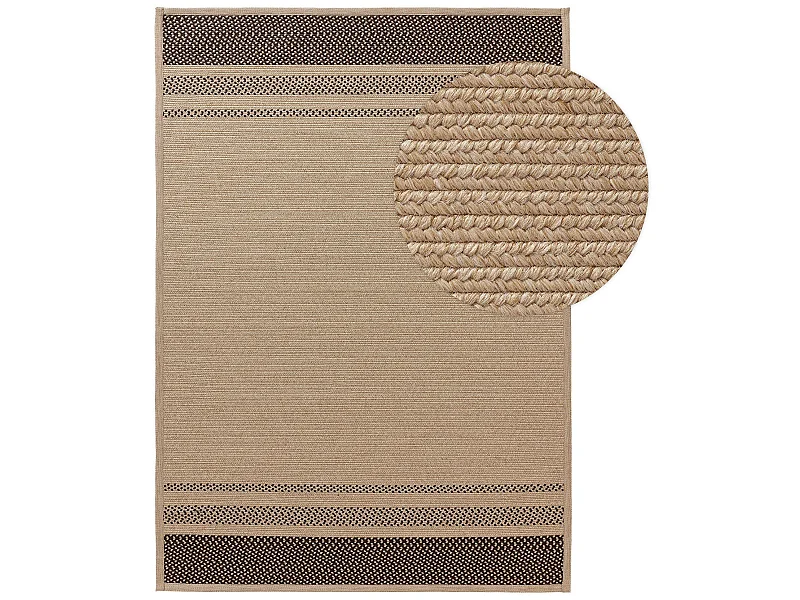 Tapis d'extérieur & intérieur Nandi Marron 120x170 cm
