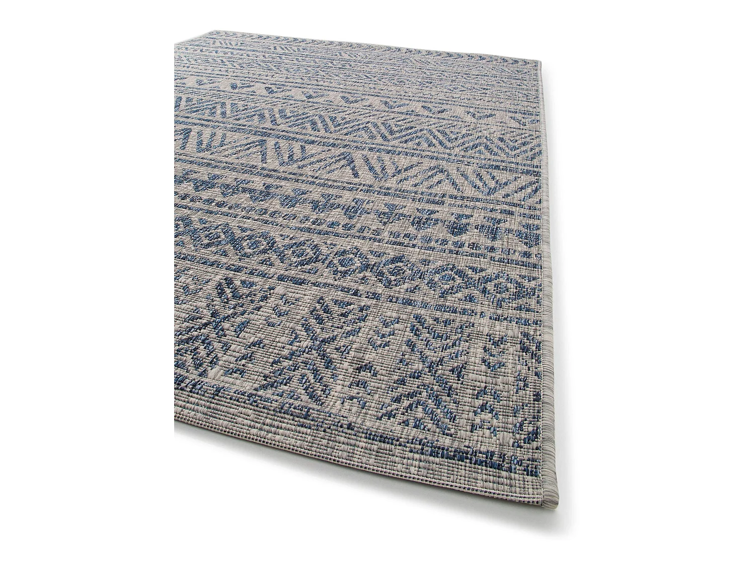 Tapis d'extérieur & intérieur Cleo Bleu 120x170 cm