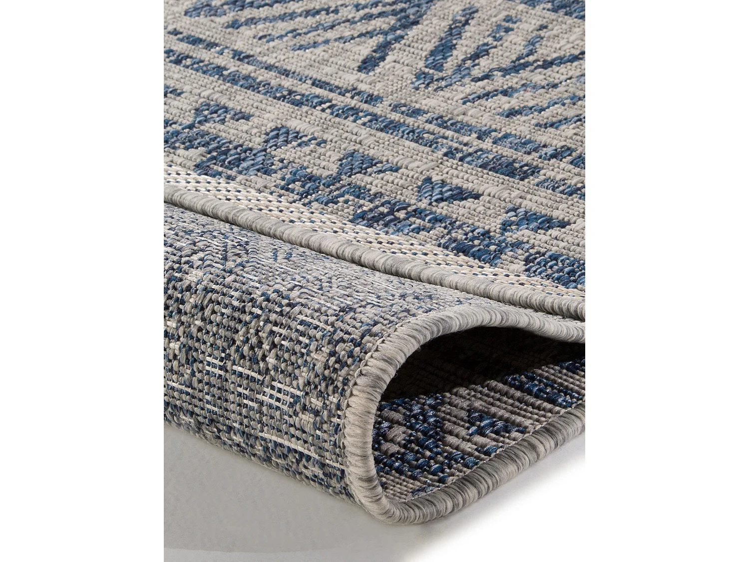 Tapis d'extérieur & intérieur Cleo Bleu 120x170 cm