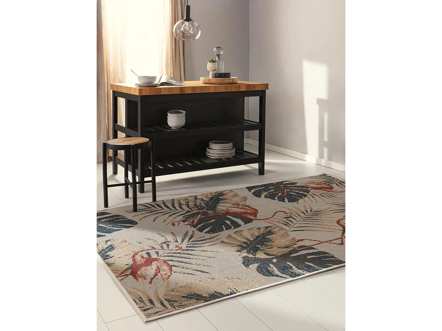 Tapis d'extérieur & intérieur Mirena Multicouleur 80x150 cm