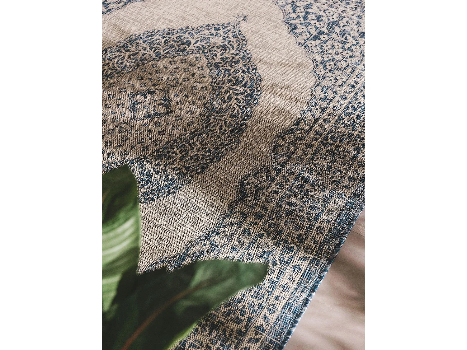 Tapis d'extérieur & intérieur Cleo Bleu 160x230 cm