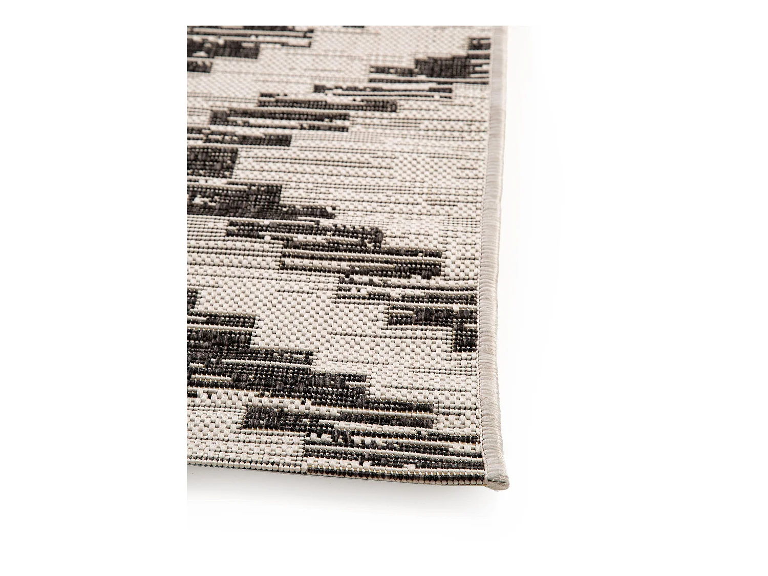 Tapis d'extérieur & intérieur Cleo Blanc & Noir 200x290 cm