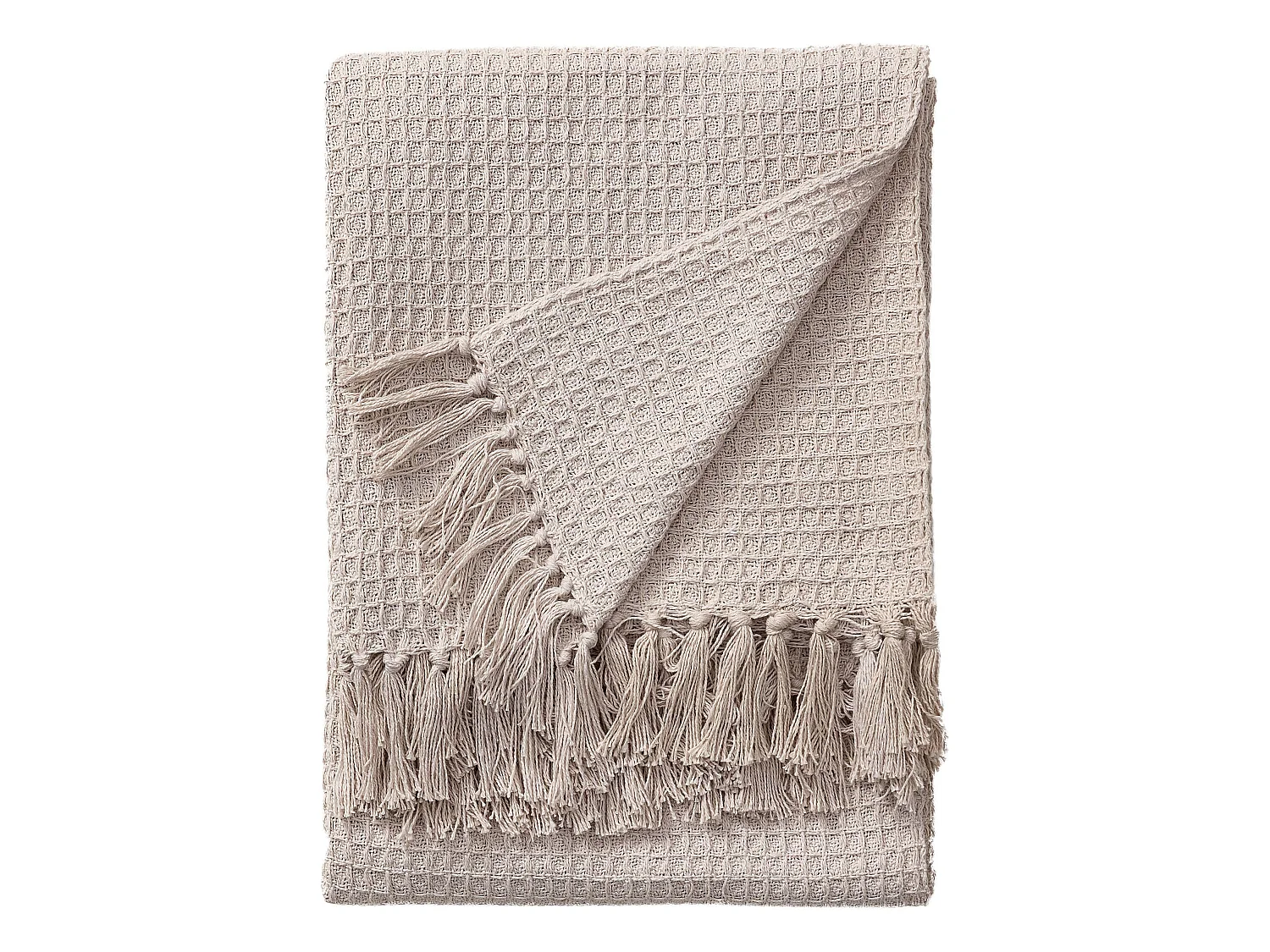 Plaid en coton Amalia Ivory 125x150 cm