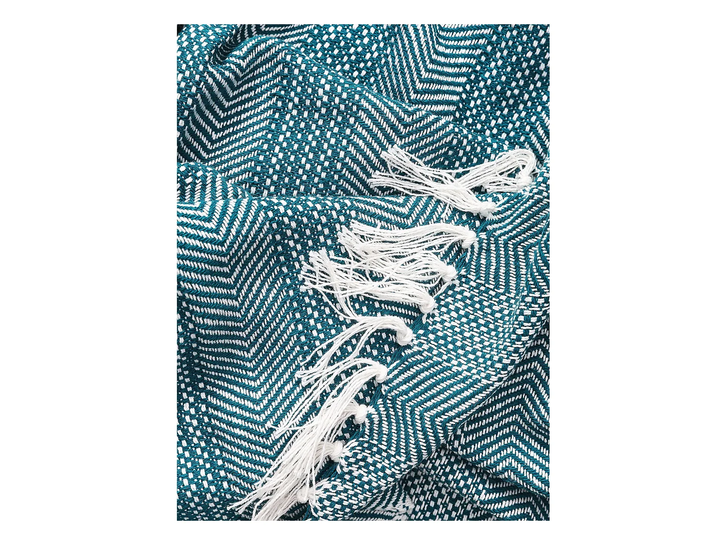 Plaid en coton Alisea Bleu 125x150 cm