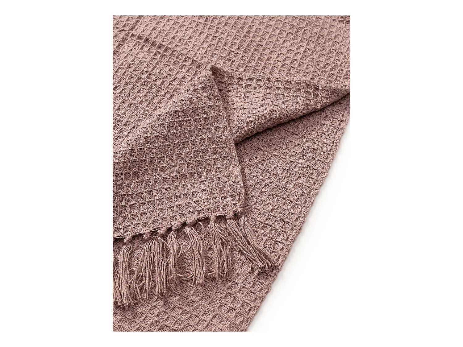 Plaid en coton Amalia Rose 125x150 cm