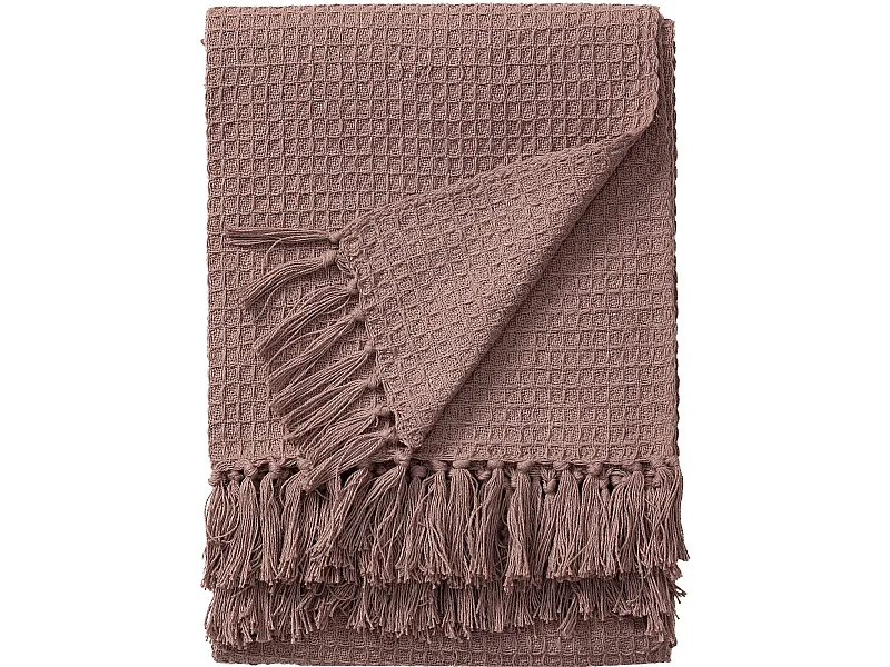 Plaid en coton Amalia Rose 125x150 cm
