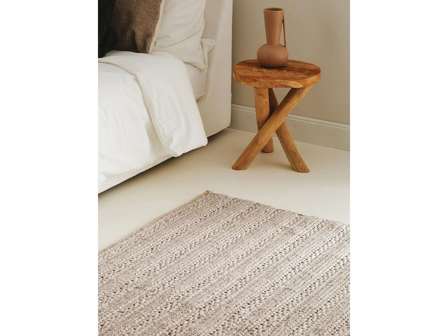 Tapis de laine Dina Beige 200x300 cm