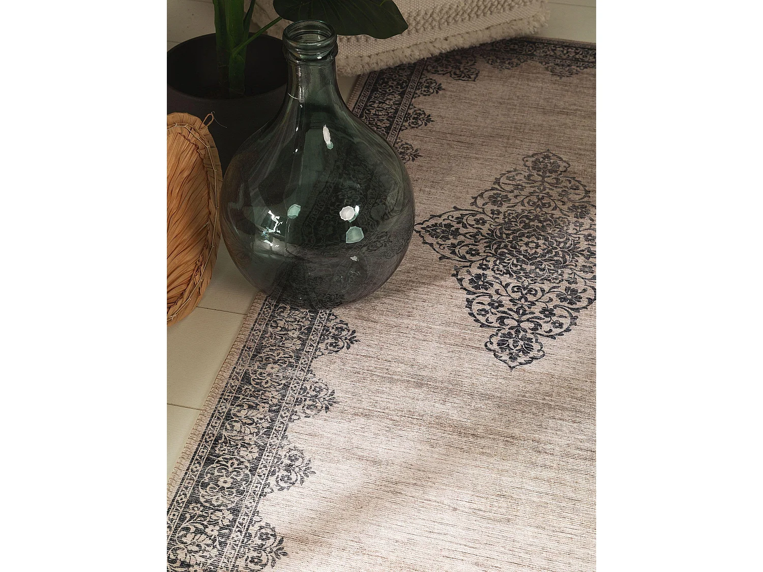 Tapis de couloir Laury Gris 80x240 cm