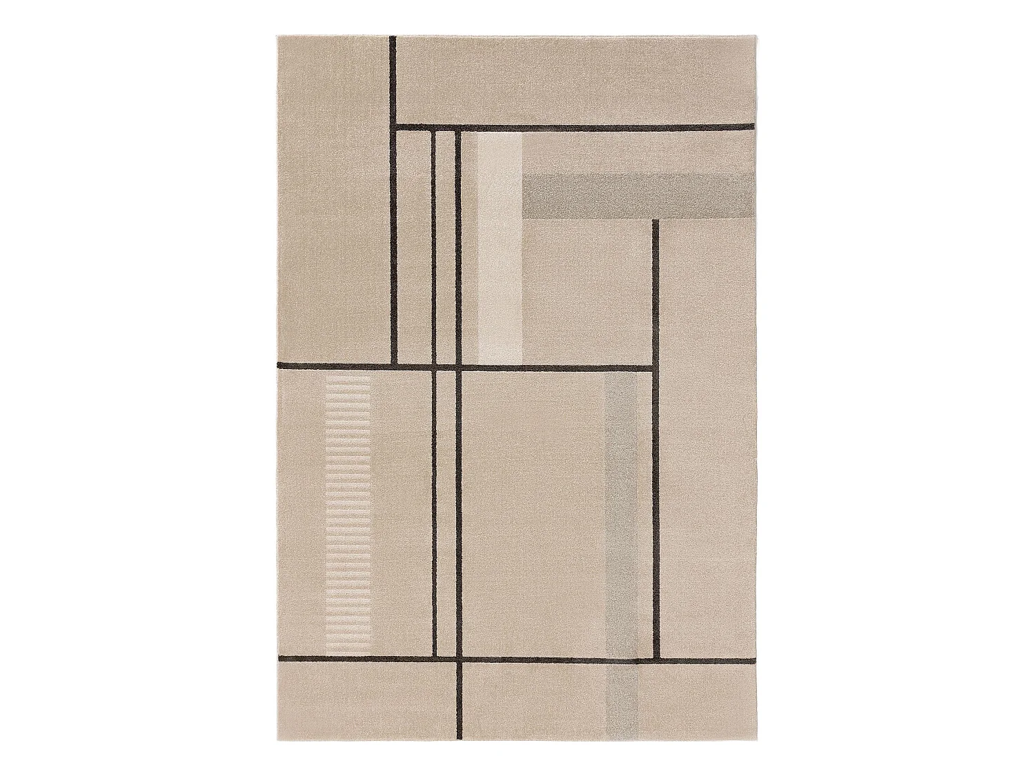 Tapis Ida Crème/Anthracite 160x230 cm
