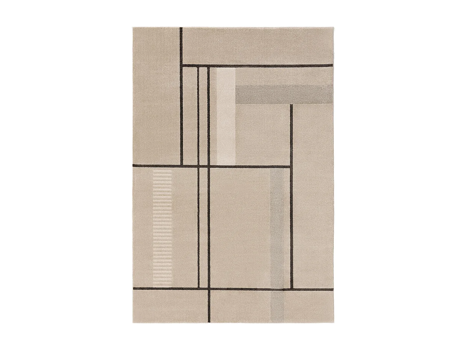 Tapis Ida Crème/Anthracite 160x230 cm