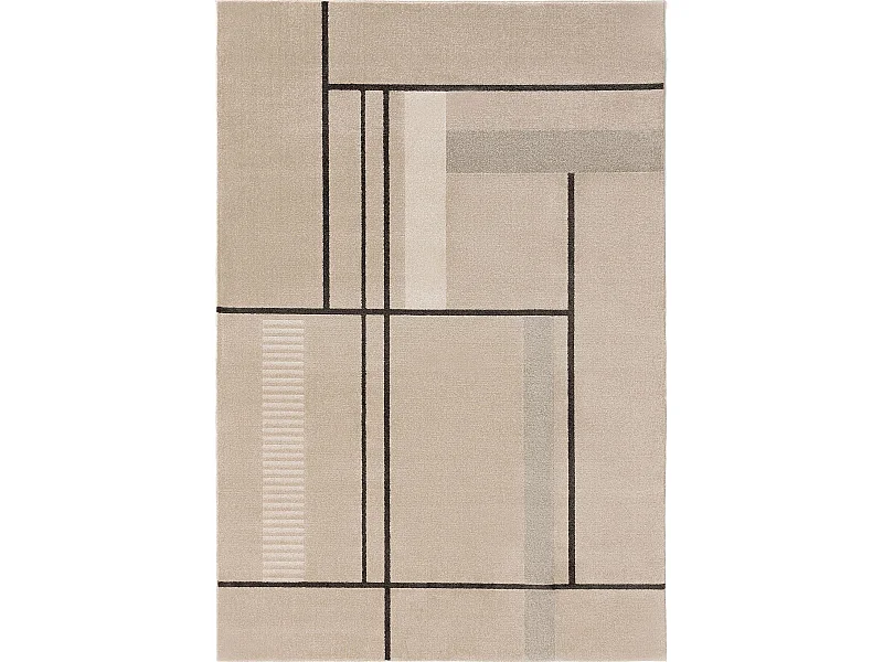 Tapis Ida Crème/Anthracite 160x230 cm