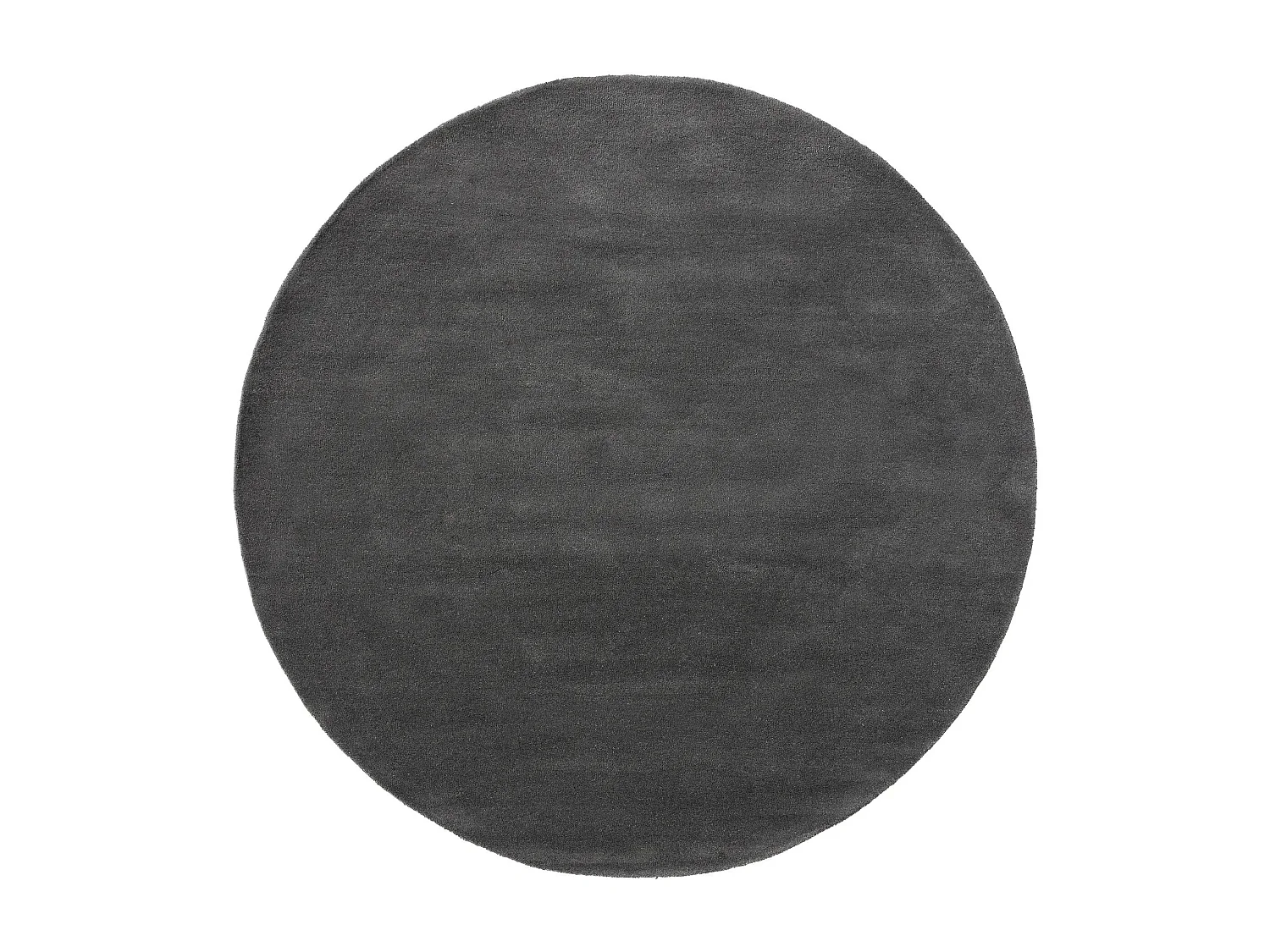 Tapis en laine rond Bent Anthracite ø 150 cm rond
