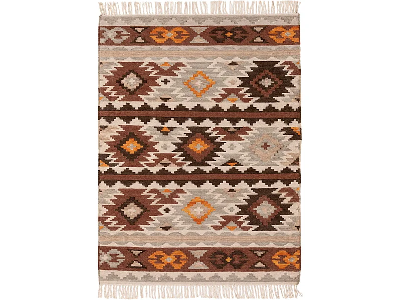 Kelim tissé à la main Zohra Multicouleur 120x170 cm