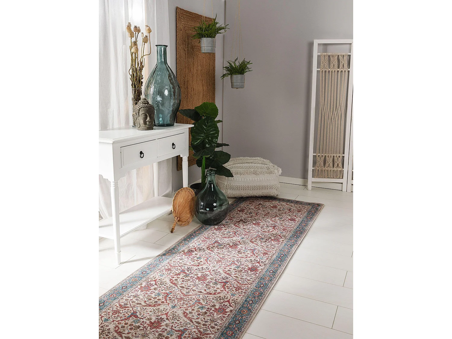 Tapis de couloir Laury Multicouleur 80x240 cm