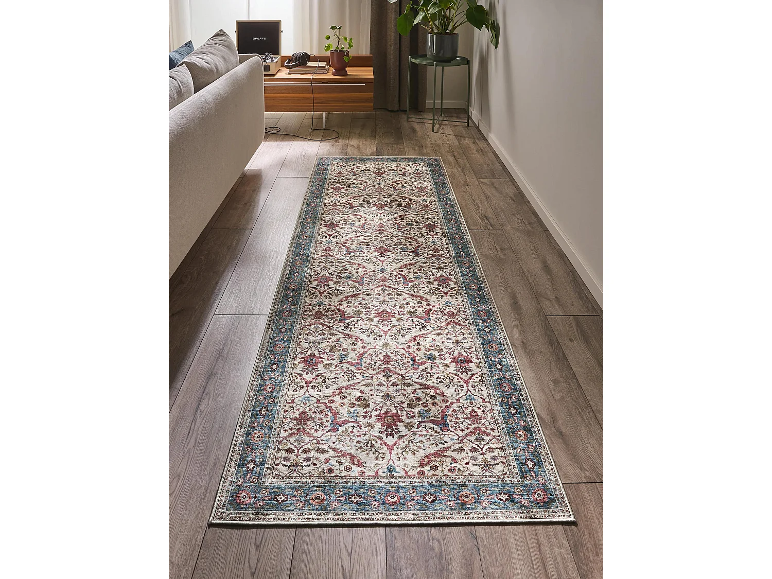 Tapis de couloir Laury Multicouleur 80x240 cm
