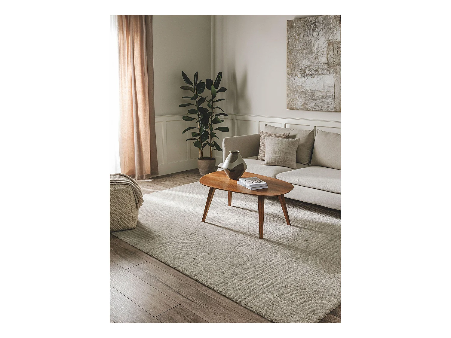 Tapis Tacoma Gris clair 200x290 cm