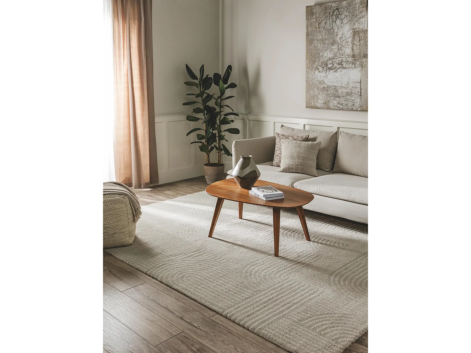 Tapis Tacoma Gris clair 200x290 cm