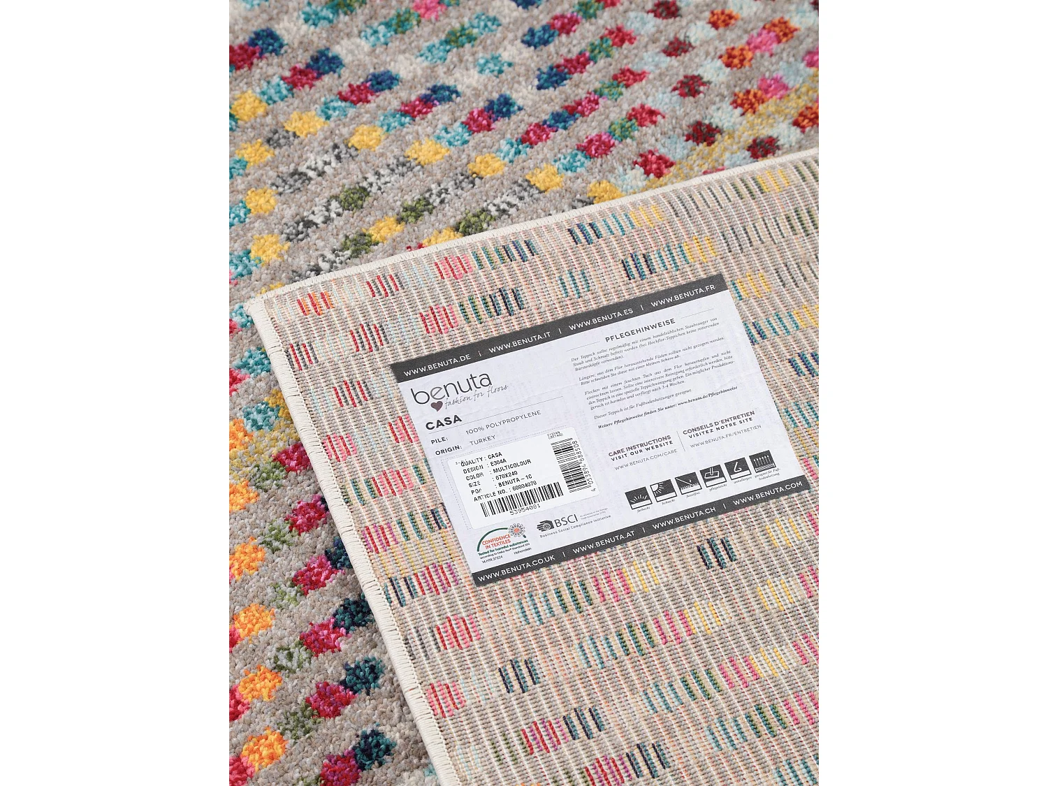 Tapis Casa Multicouleur 70x240 cm