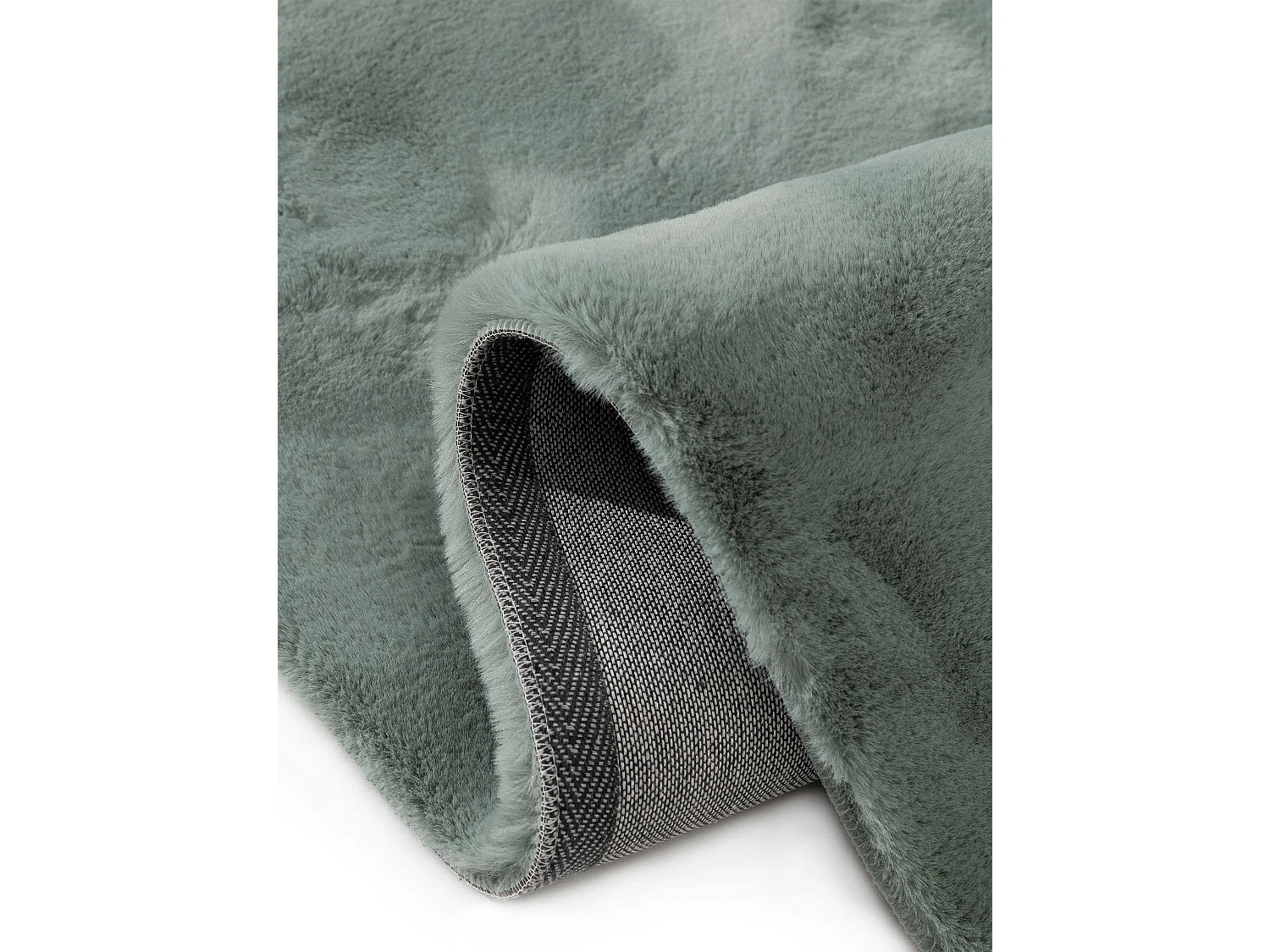 Tapis de fourrure Dave Menthe 80x240 cm