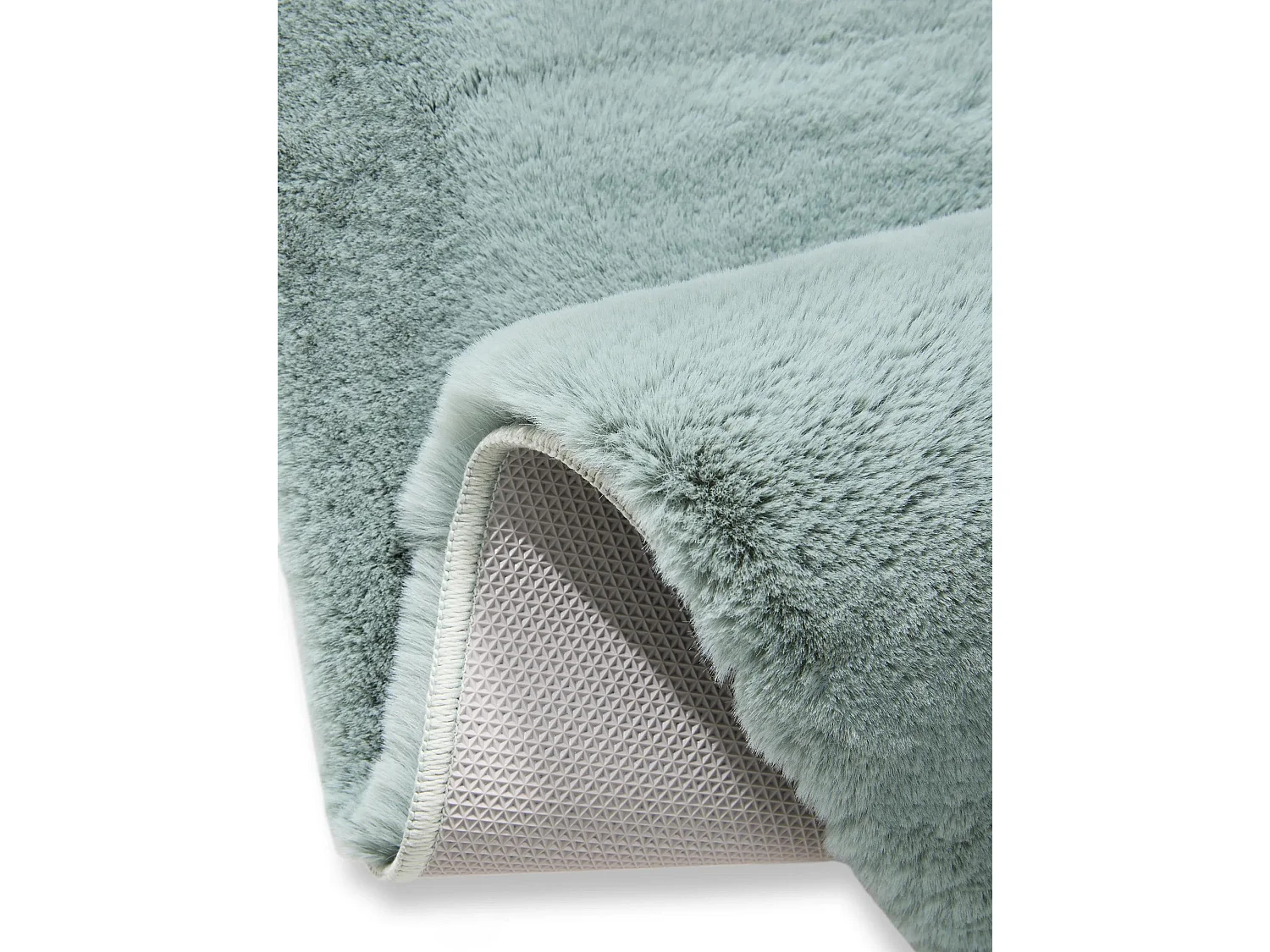 Tapis de fourrure Dave Menthe 80x240 cm