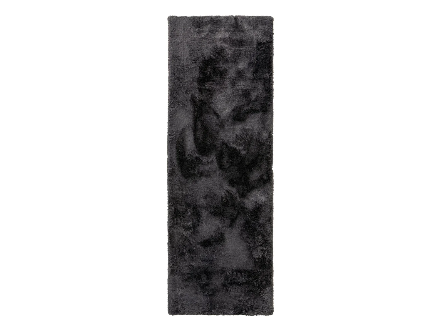Tapis de fourrure Dave Anthracite 80x240 cm