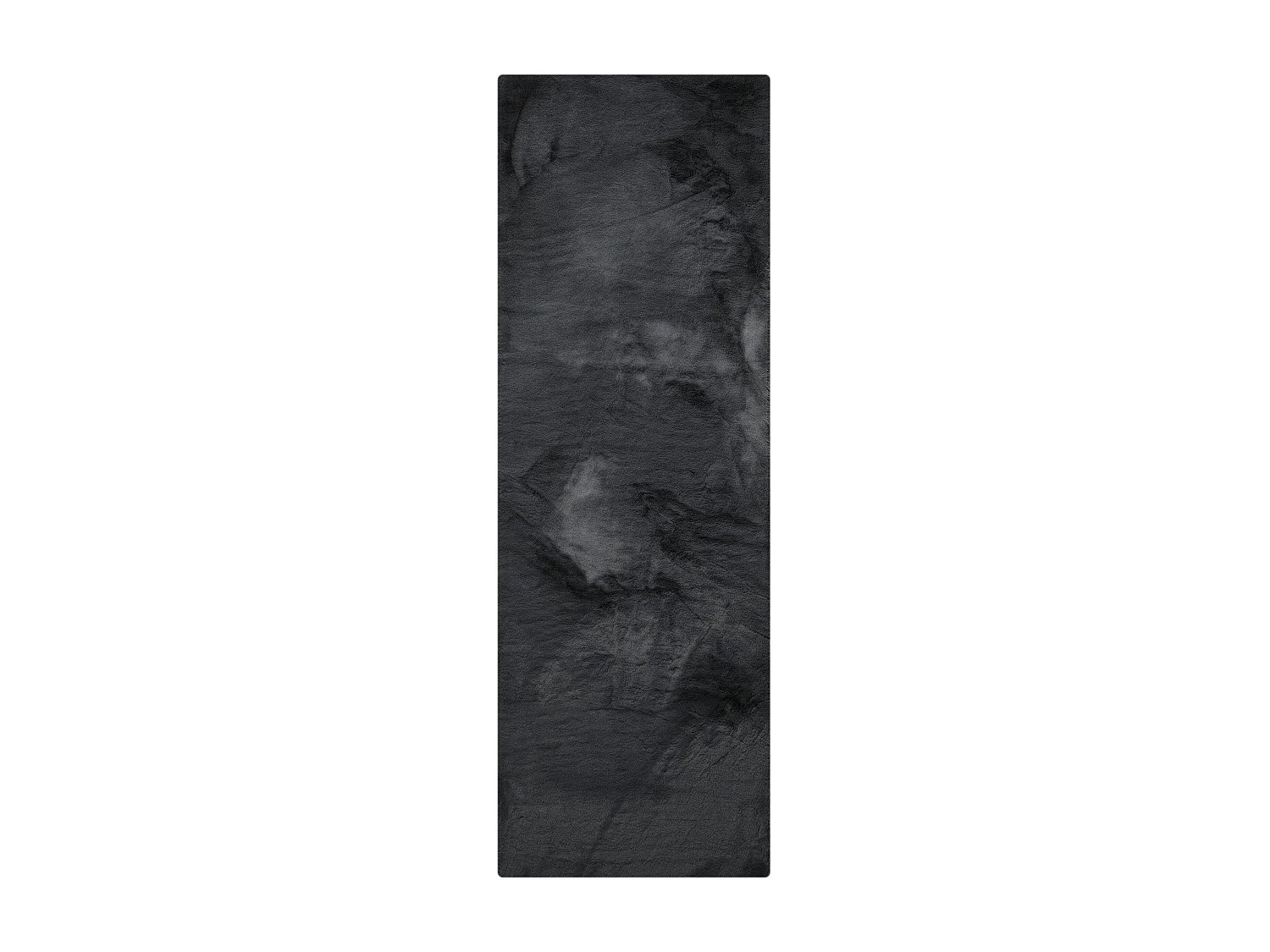 Tapis de fourrure Dave Anthracite 80x240 cm