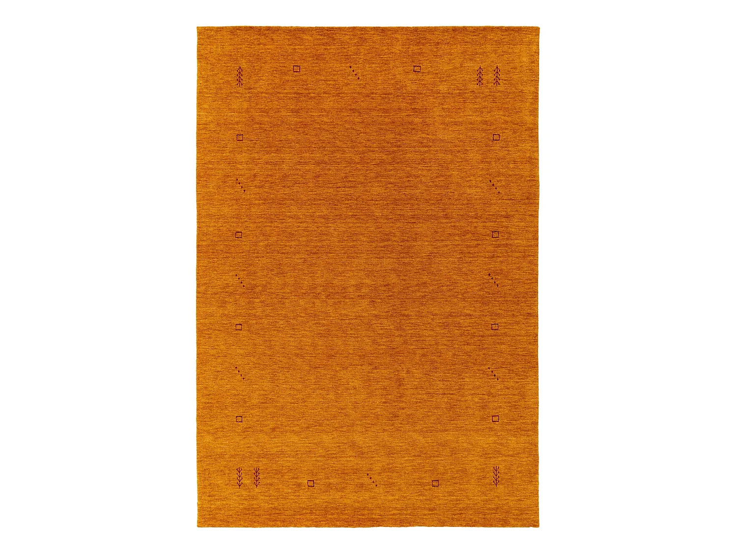 Tapis de laine Jamal Jaune 80x150 cm