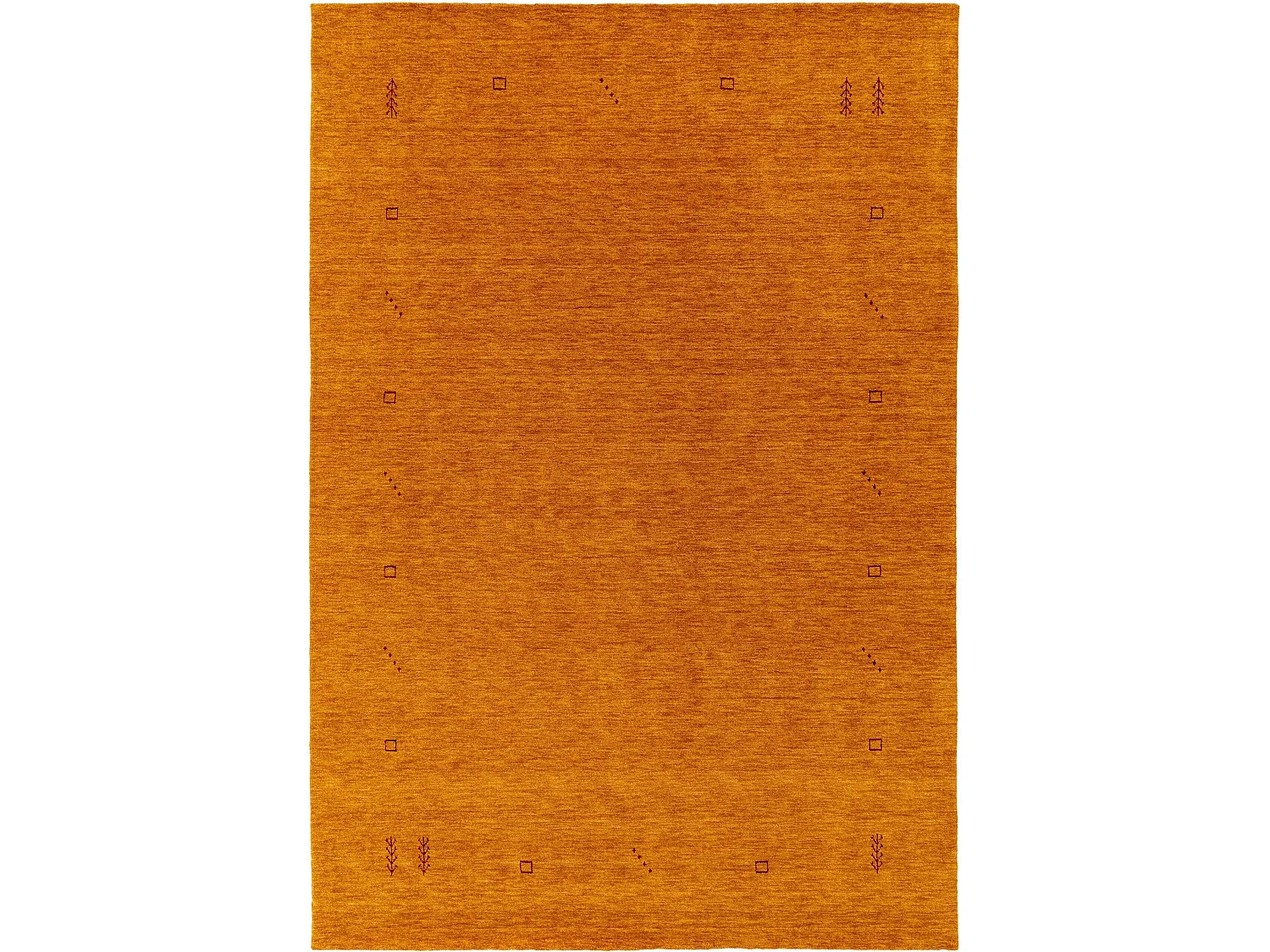 Tapis de laine Jamal Jaune 80x150 cm