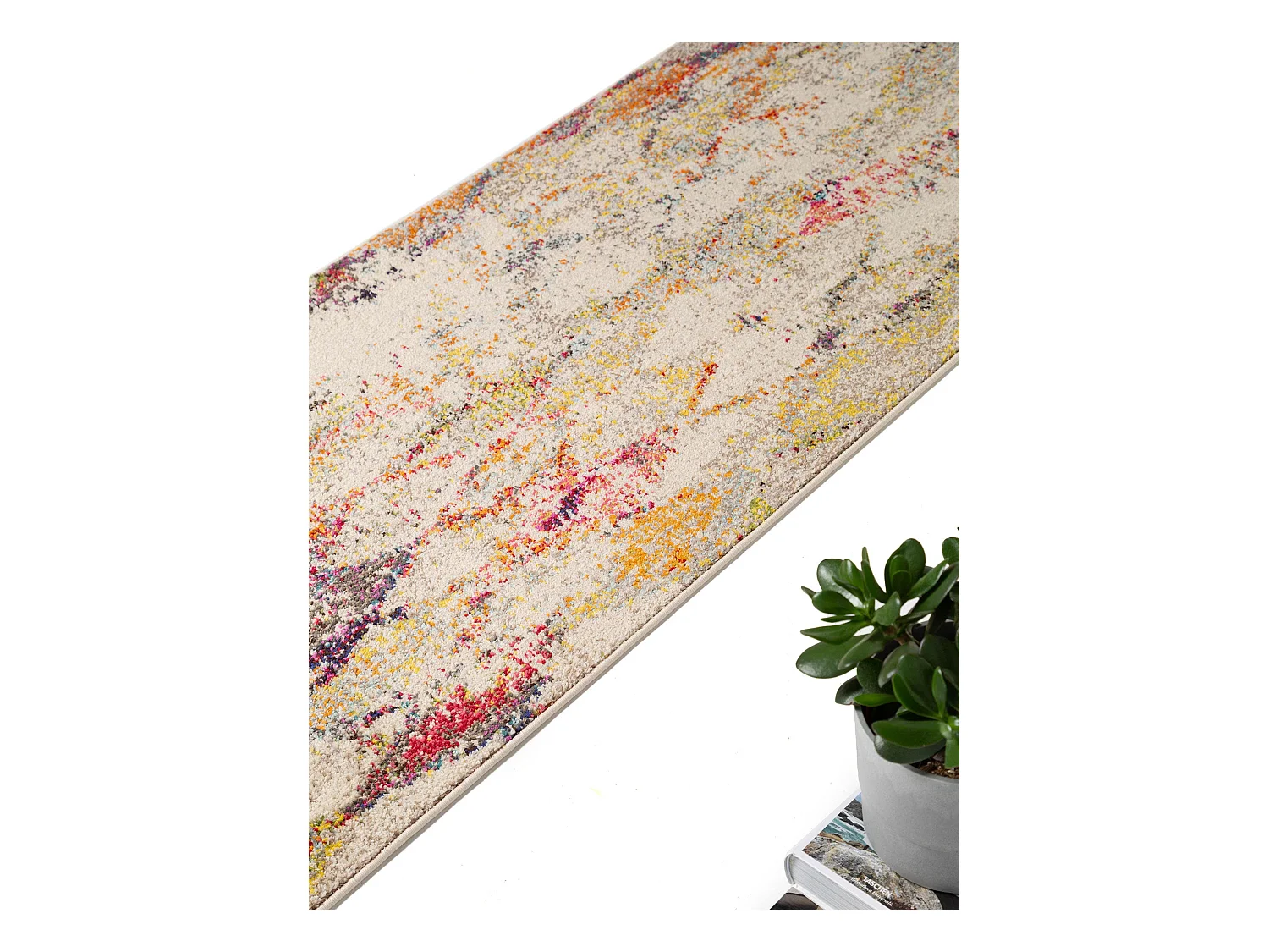 Tapis de couloir Casa Beige/Multicouleur 70x240 cm