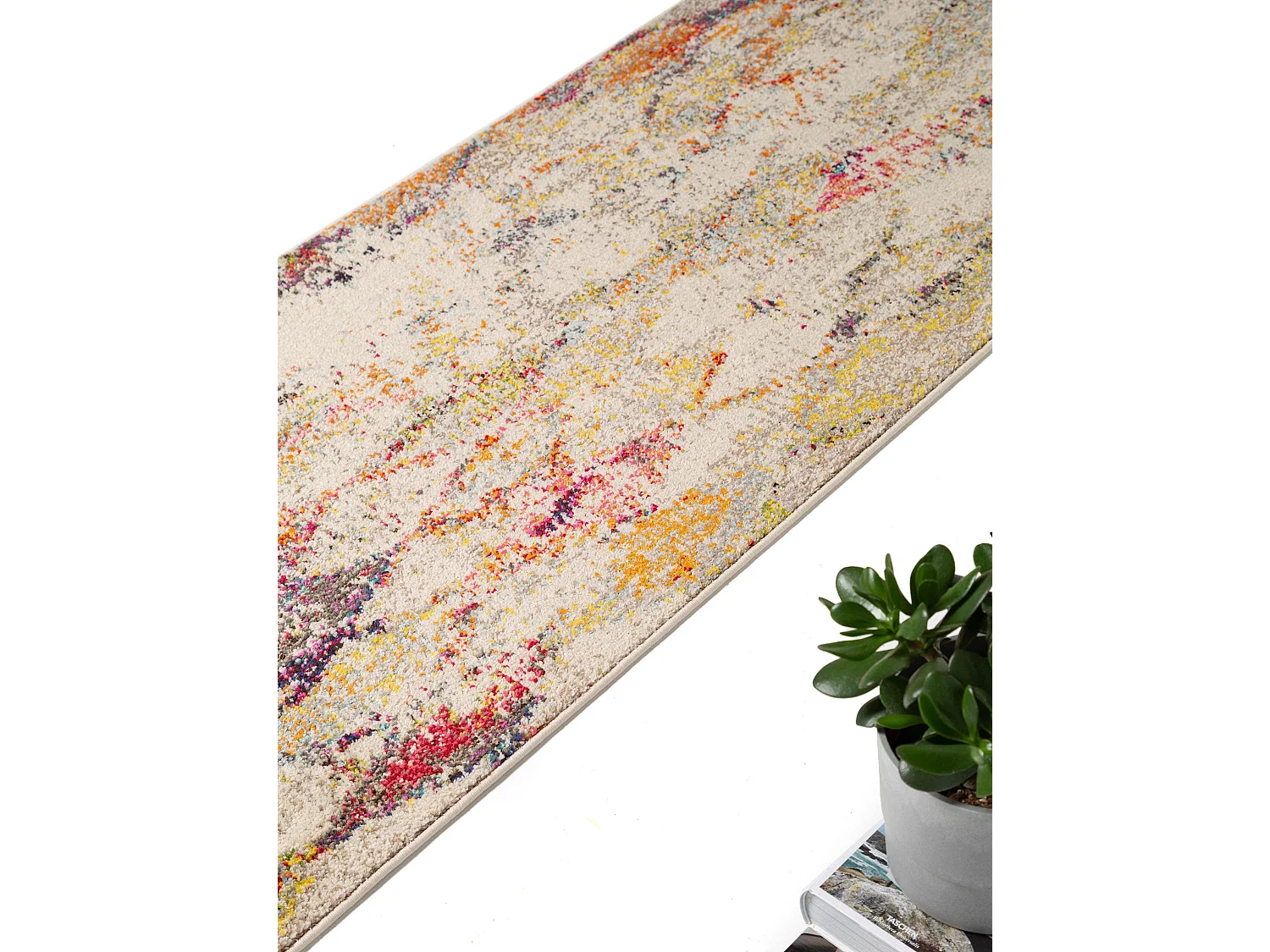 Tapis de couloir Casa Beige/Multicouleur 70x240 cm