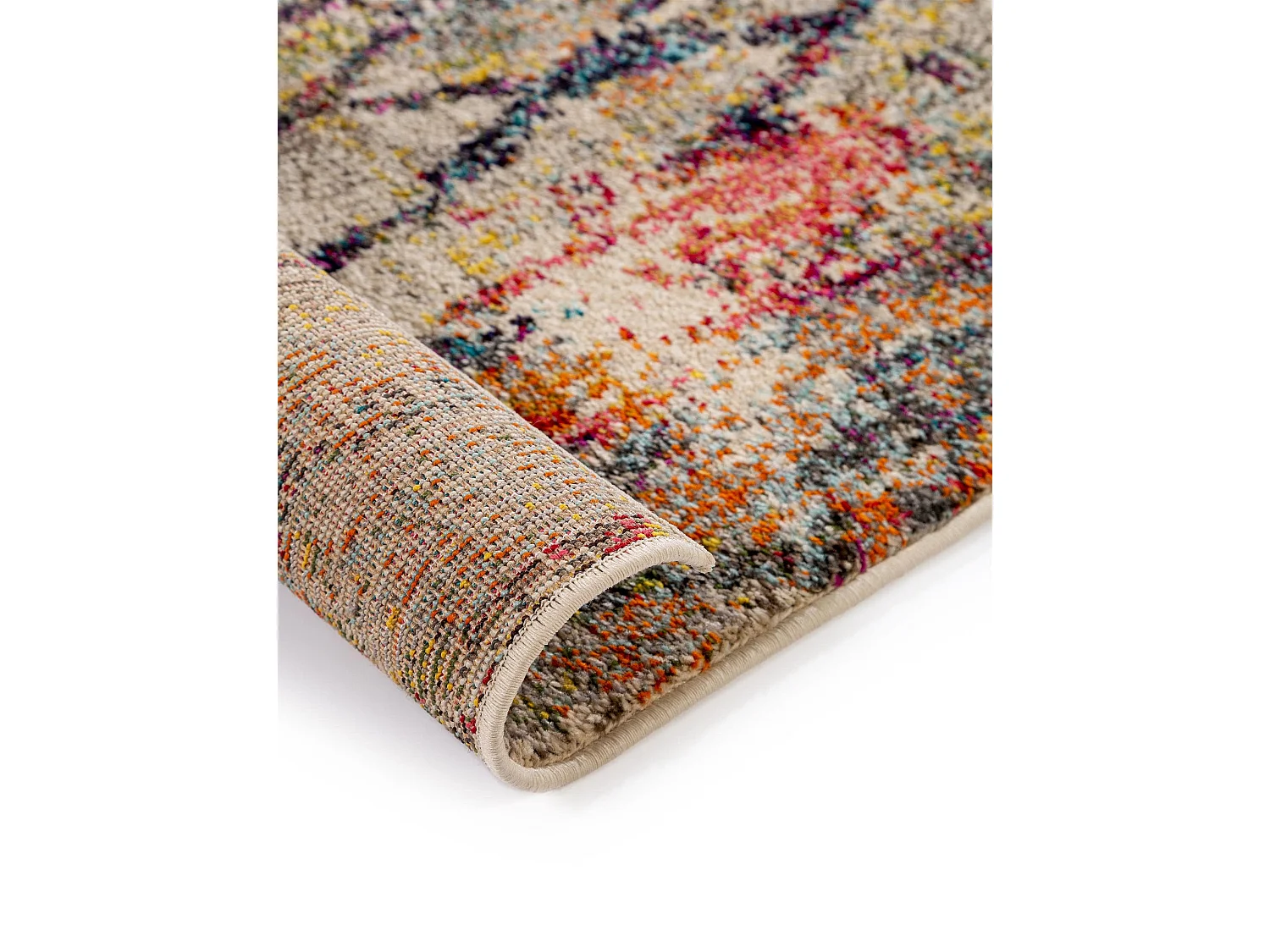 Tapis de couloir Casa Beige/Multicouleur 70x240 cm
