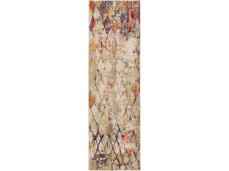 Tapis de couloir Casa Beige/Multicouleur 70x240 cm