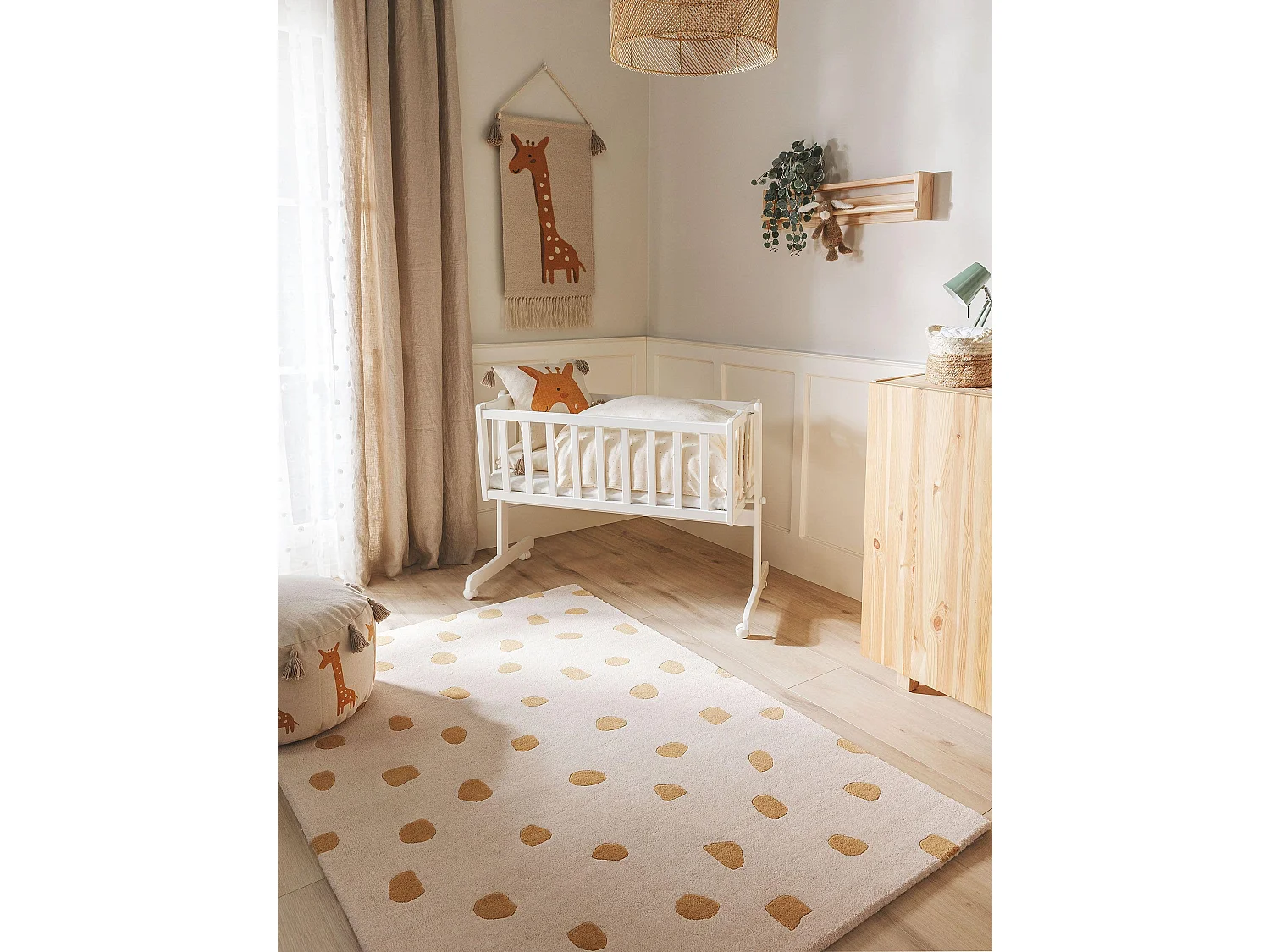 Tapis enfant Savannah Jaune 120x170 cm