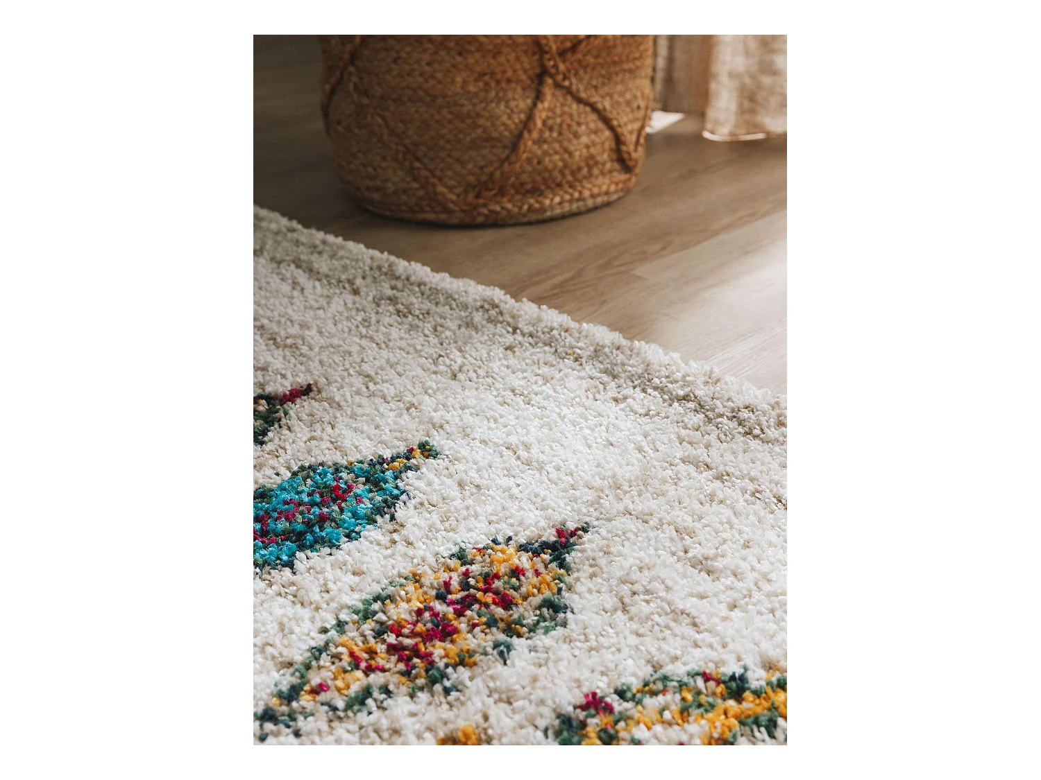 Tapis à poils longs Gobi Beige 200x290 cm