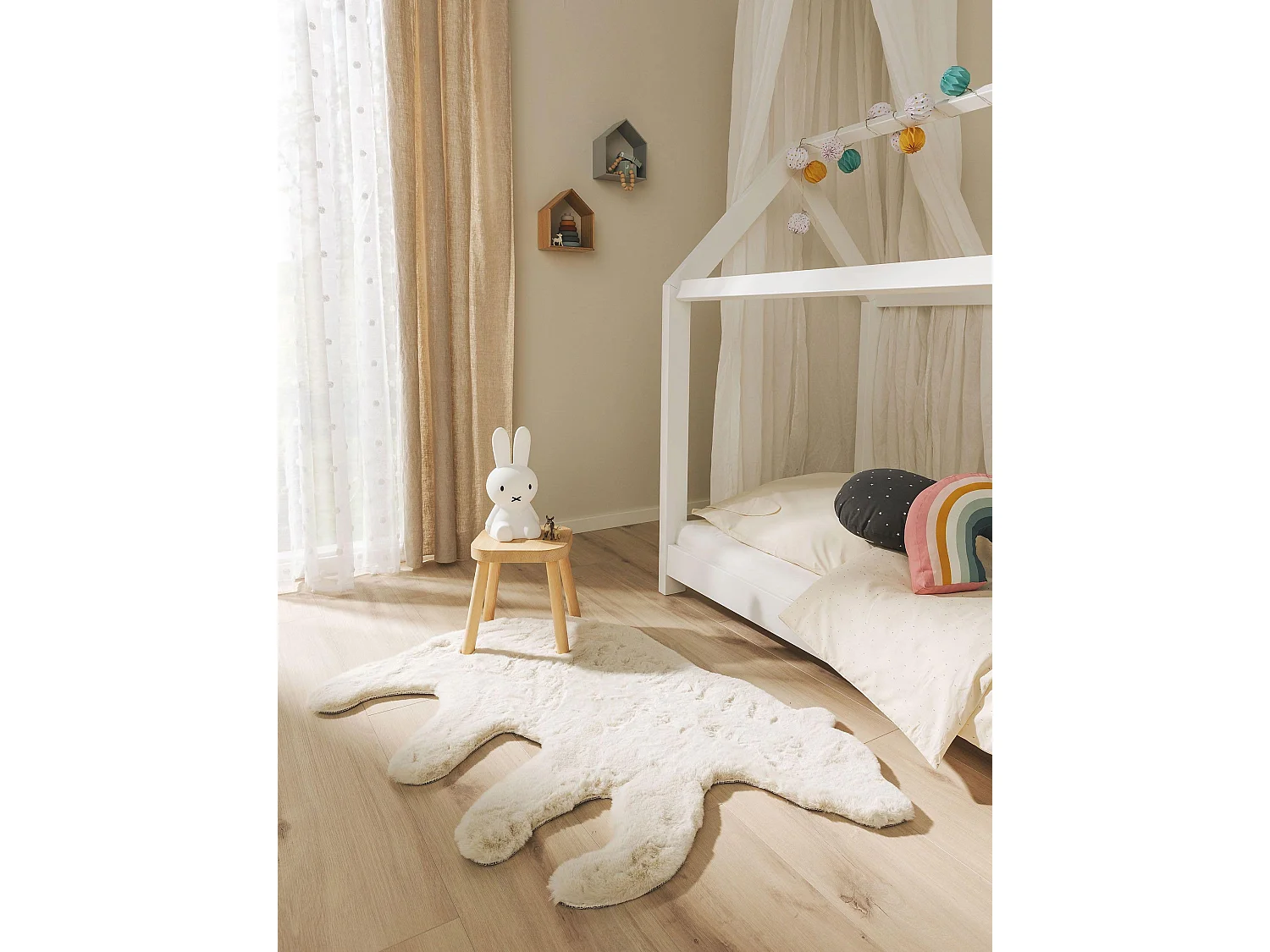 Tapis enfant Dave Crème 80x120 cm