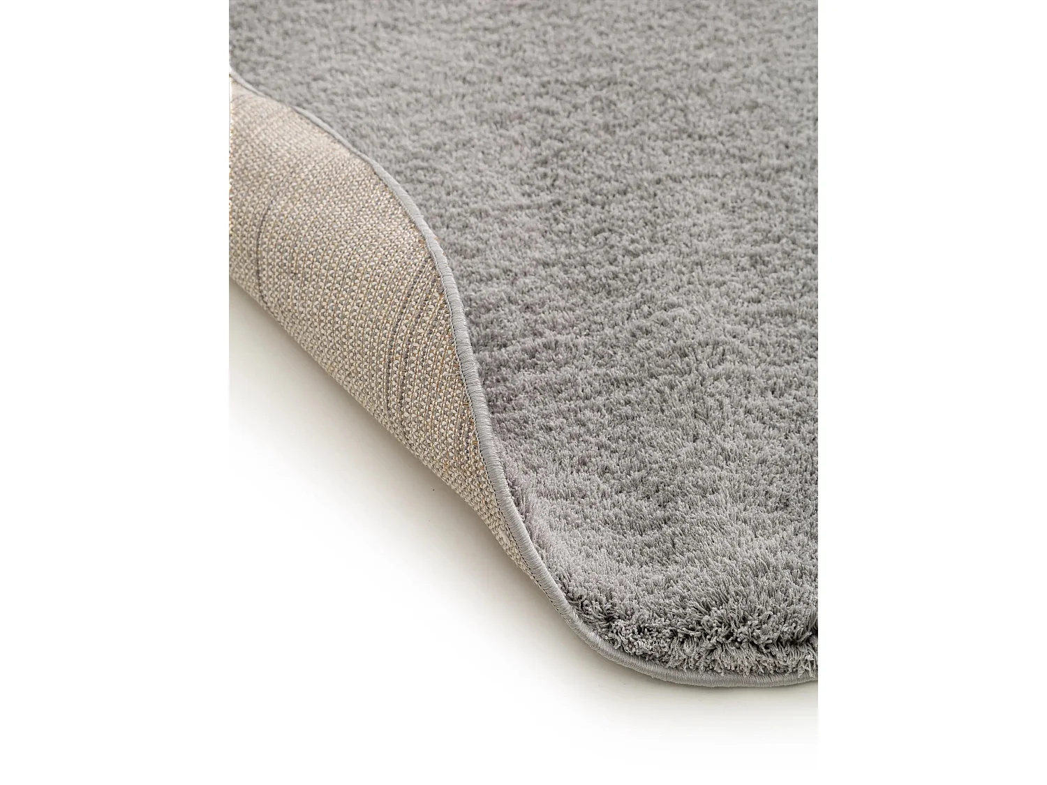 Tapis à poils longs rond Soda Gris ø 120 cm rond