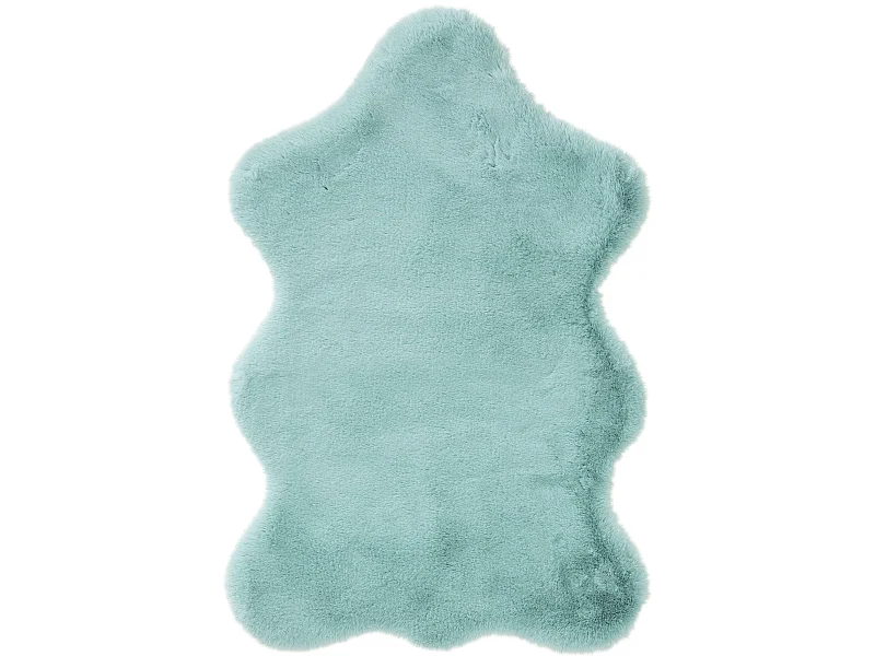 Fausse Fourrure Dave Bleu 60x90 cm