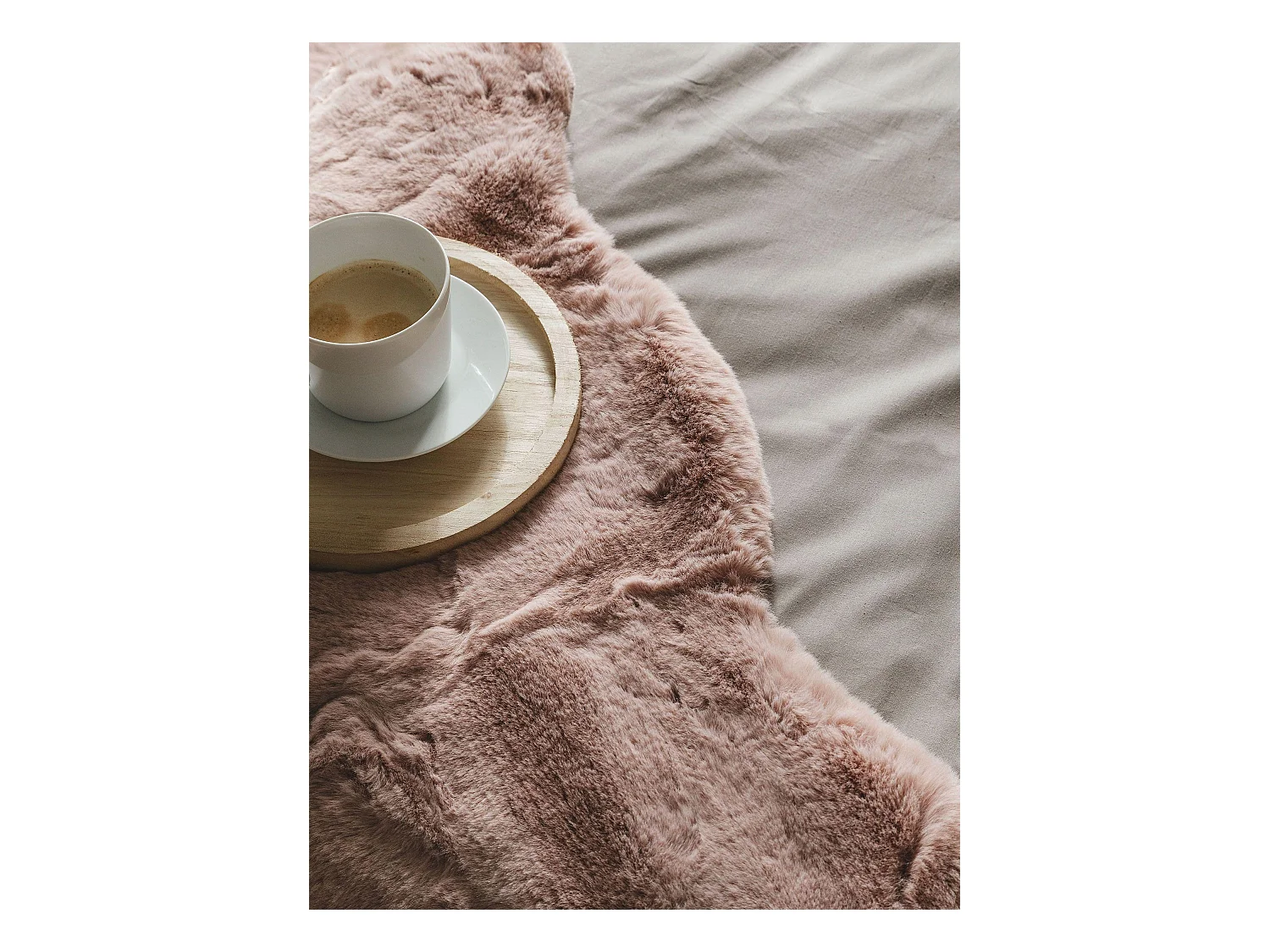 Fausse Fourrure Dave Rose 60x90 cm