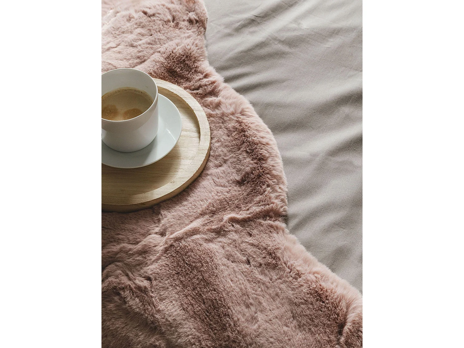 Fausse Fourrure Dave Rose 60x90 cm