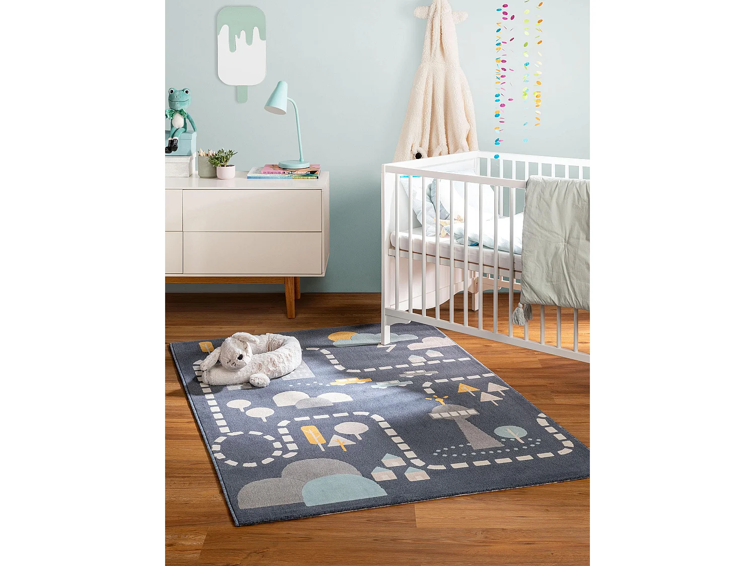 Tapis enfant Juno Bleu 120x170 cm