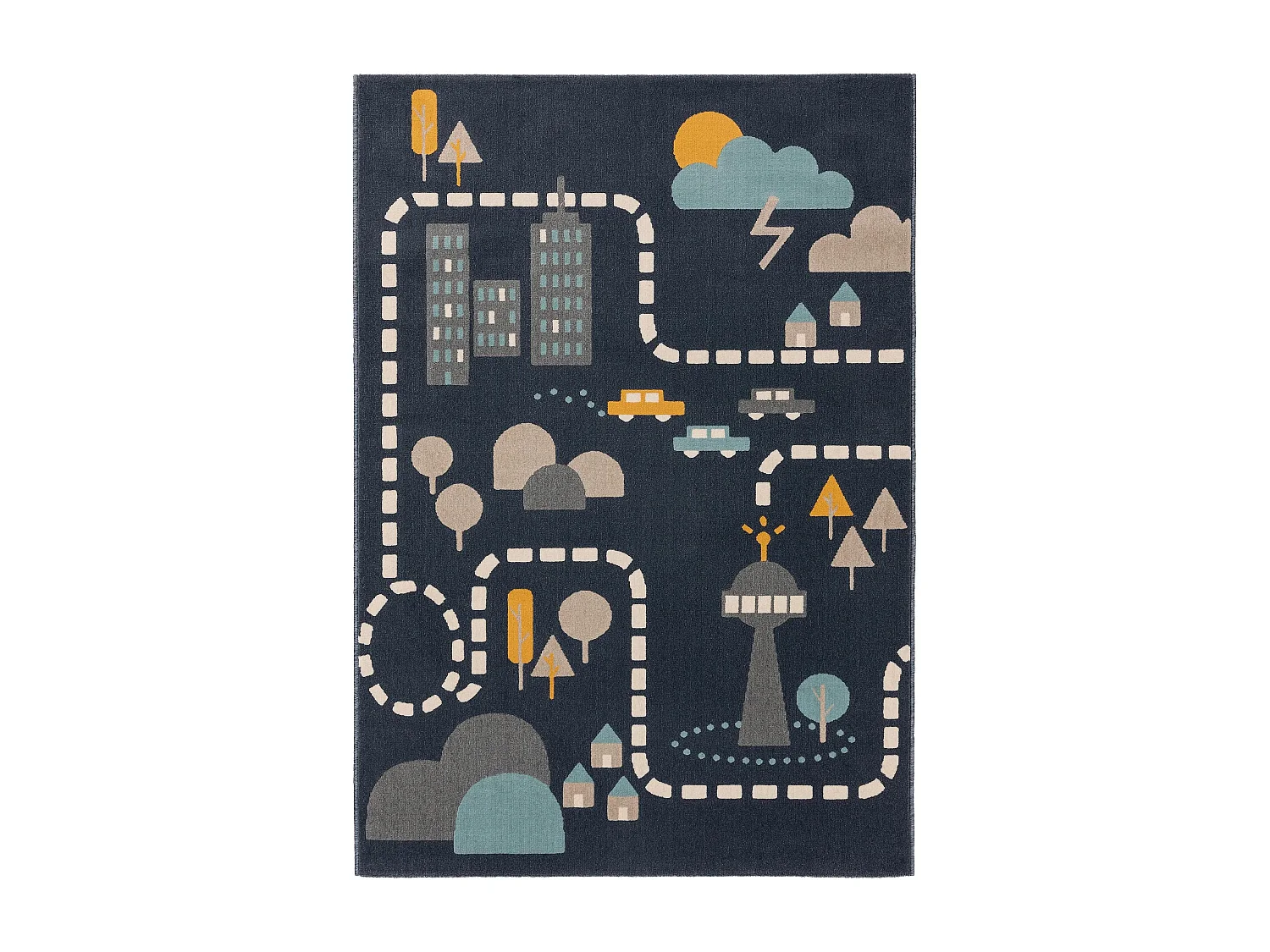 Tapis enfant Juno Bleu 120x170 cm