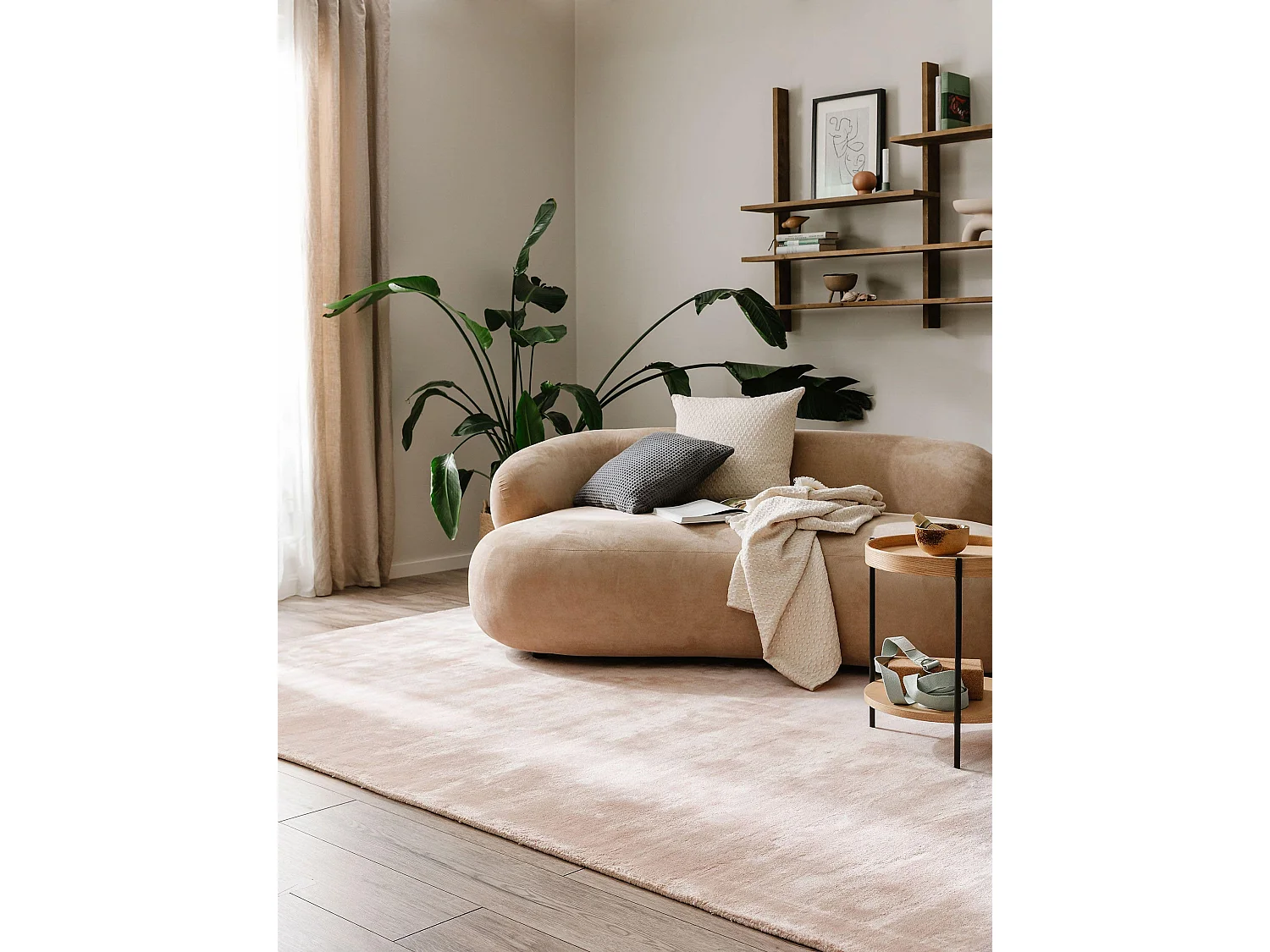 Tapis en viscose Nela Rose 80x150 cm