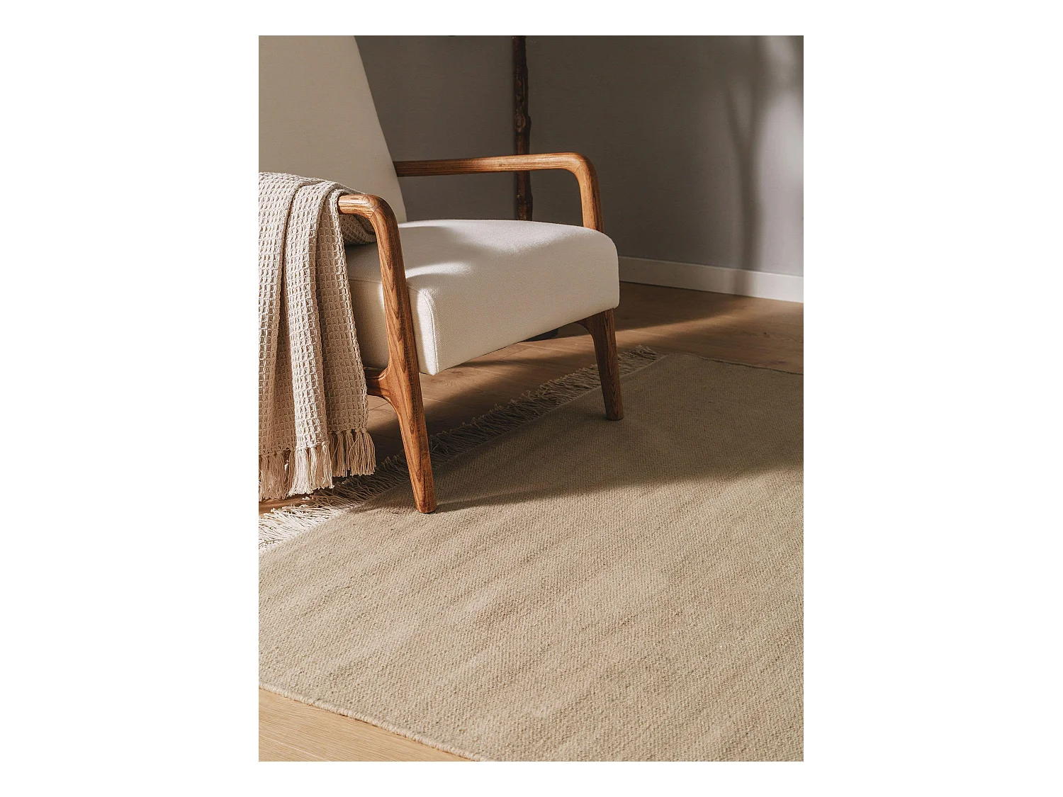 Tapis de laine Liv Beige 60x100 cm