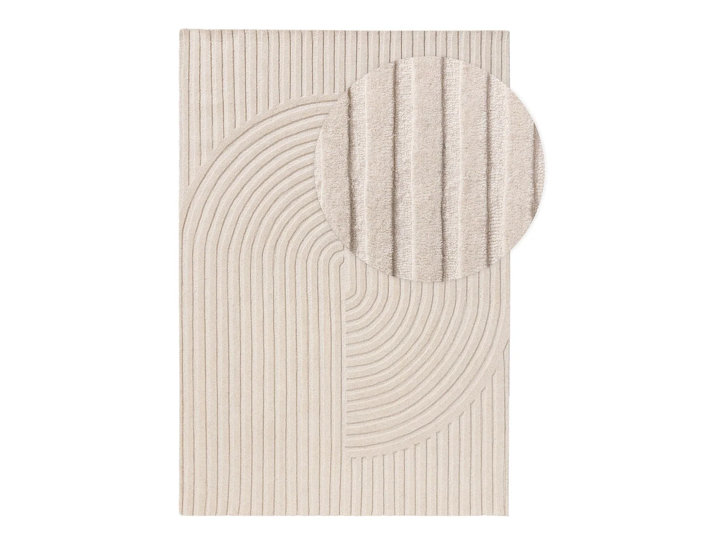 Tapis de laine Yanis Ivory 120x170 cm
