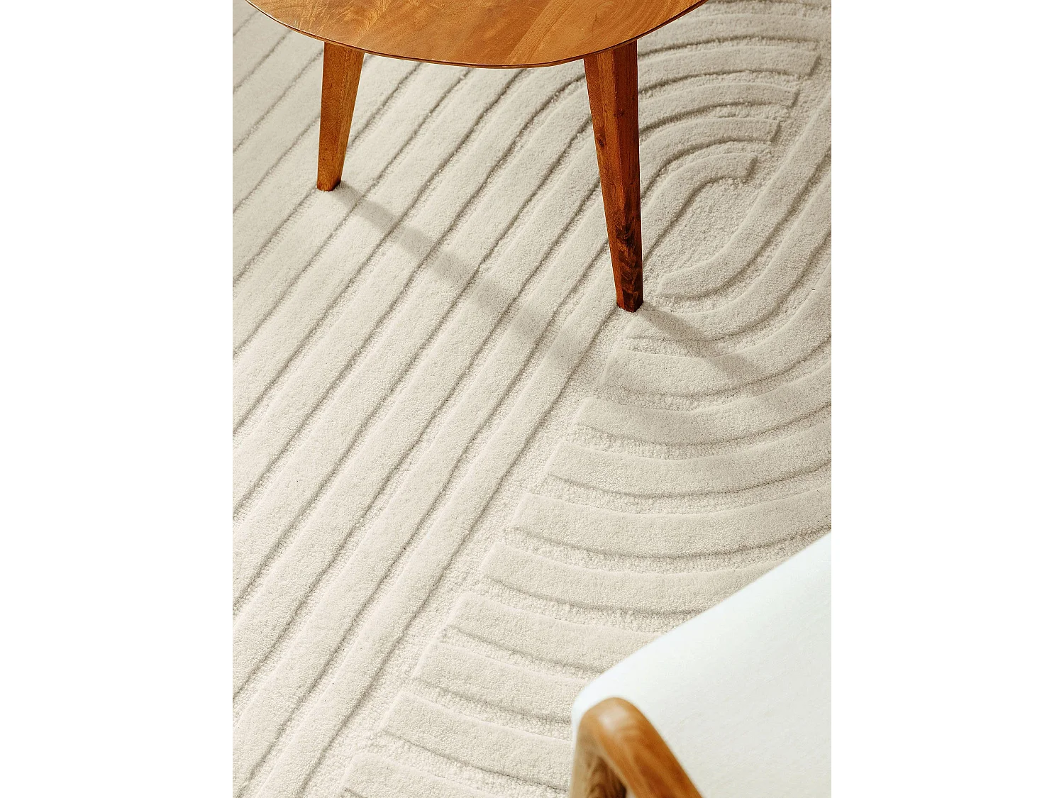 Tapis de laine Yanis Ivory 120x170 cm