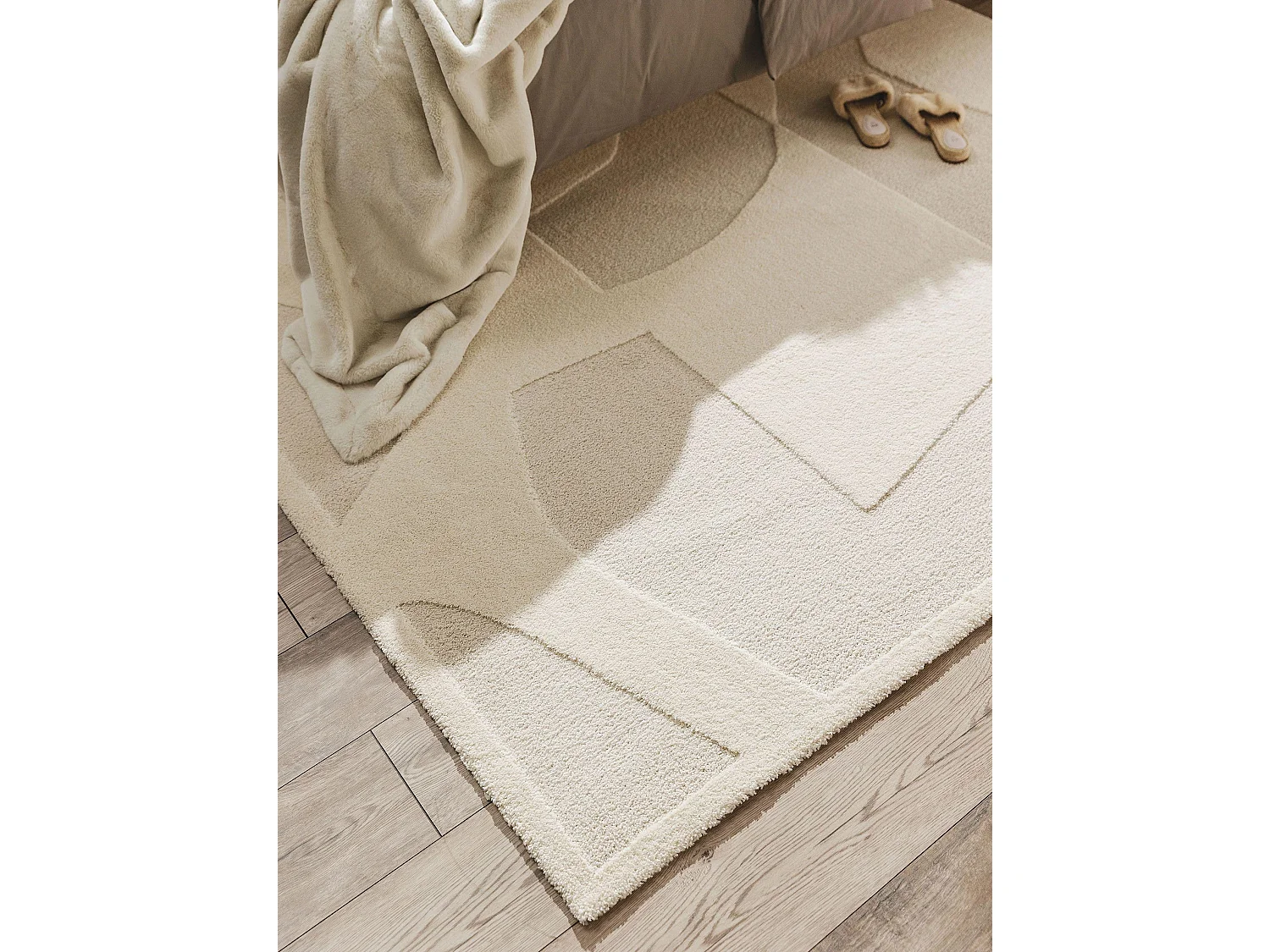 Tapis Eve Crème/Beige 240x340 cm