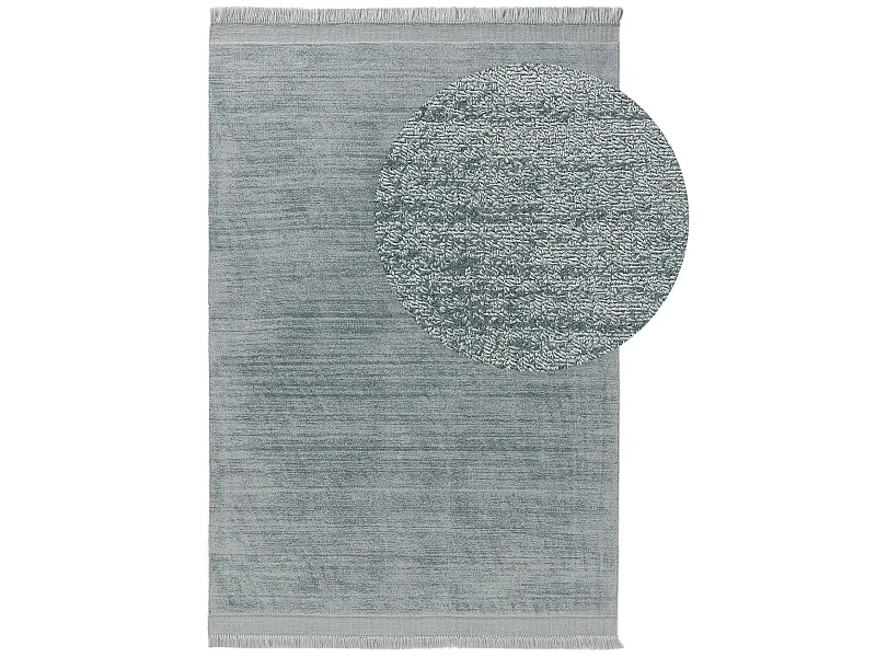 Tapis fabriqué à partir de matériaux recyclés Jade Turquoise 120x170 cm